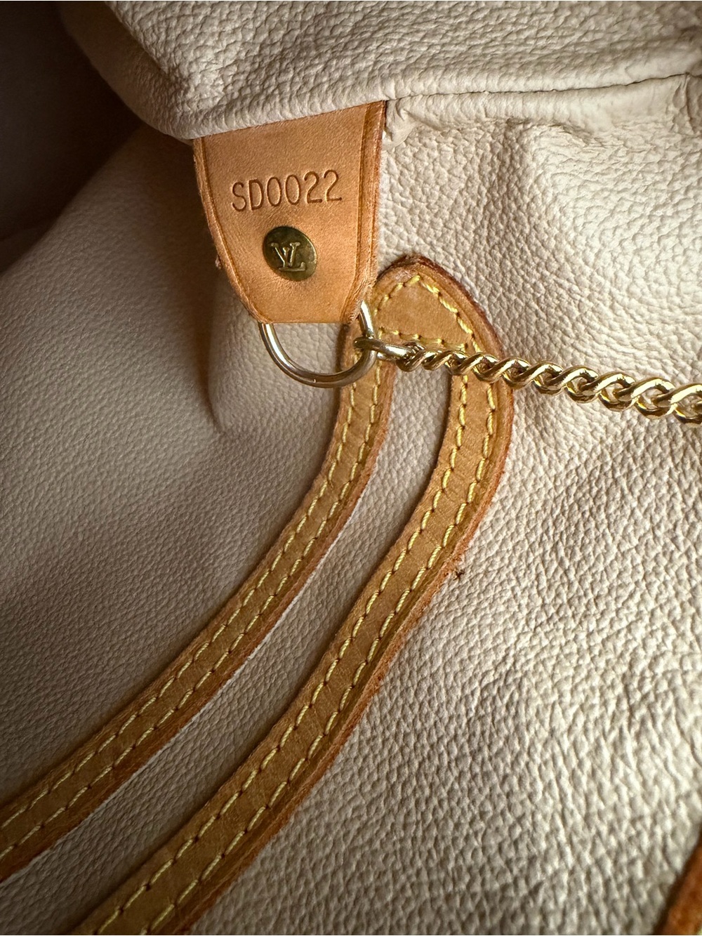 Louis Vuitton Brown Monogram Canvas Bucket Shoulder Bag with Tan Leather Trim - Picture 14 of 15